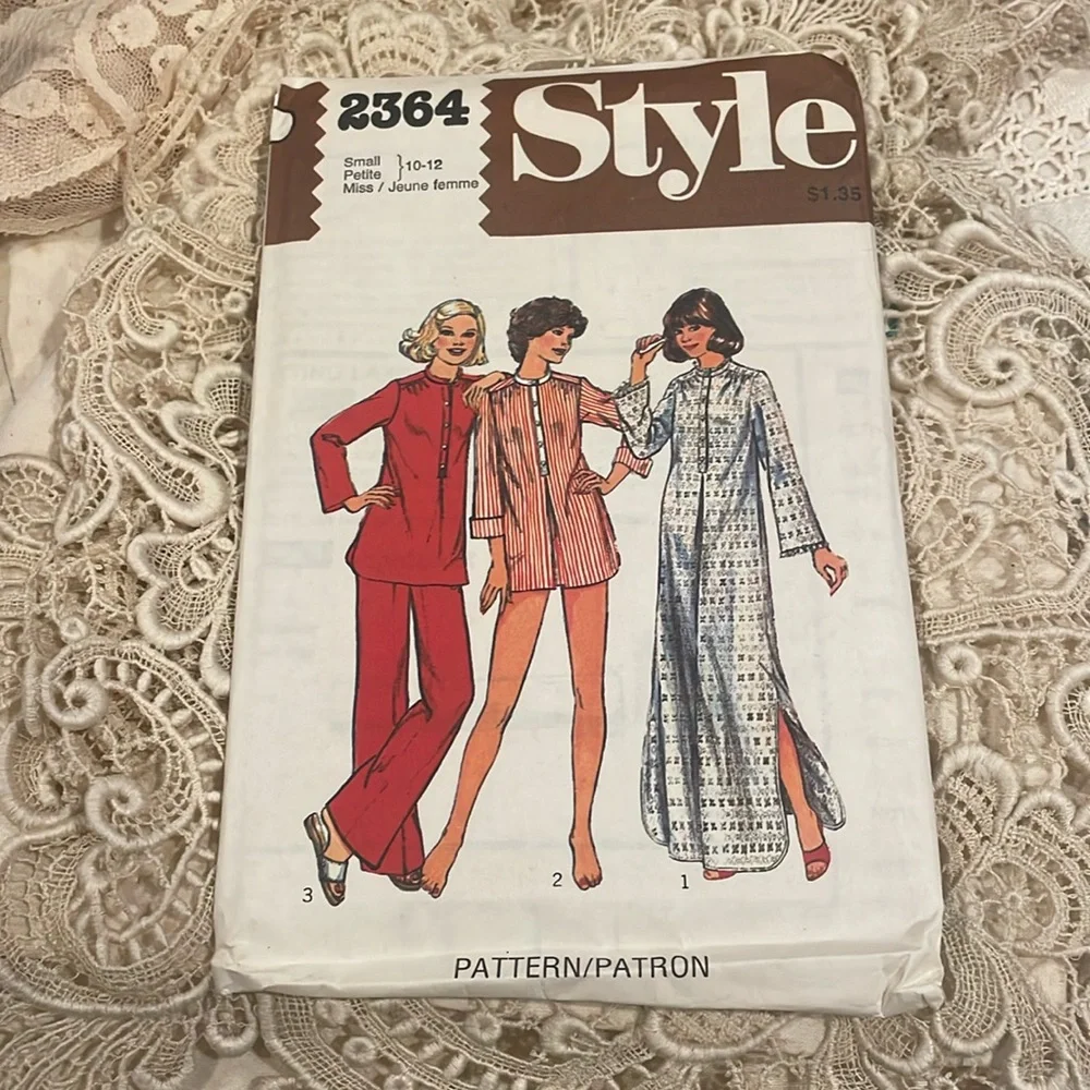 1978 Nightshirt Pattern - Picture 1 of 2